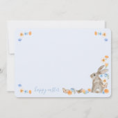 PaasBunny en Butterfly Sweet Floral Brunch Kaart (Achterkant)