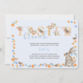 PaasBunny en Butterfly Sweet Floral Brunch Kaart (Voorkant)