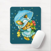  paasbunny en Chick Gift Muismat (Met muis)