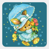 paasbunny en Chick. Gift Stickers (Voorkant)