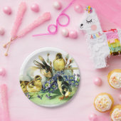  paasbunny en chick papieren bordje (Feest)