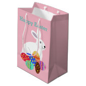 PaasBunny en chocolade-eieren Medium Cadeauzakje (Achterkant Gekanteld)