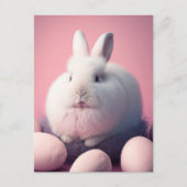 PaasBunny en eieren Feestdagenkaart (Voorkant)