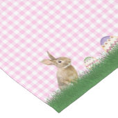 PaasBunny en eieren in gras Korte Tafelloper (Hoek)