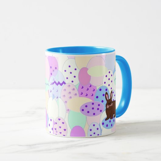 PaasBunny en eieren Mok (Voorkant rechts)