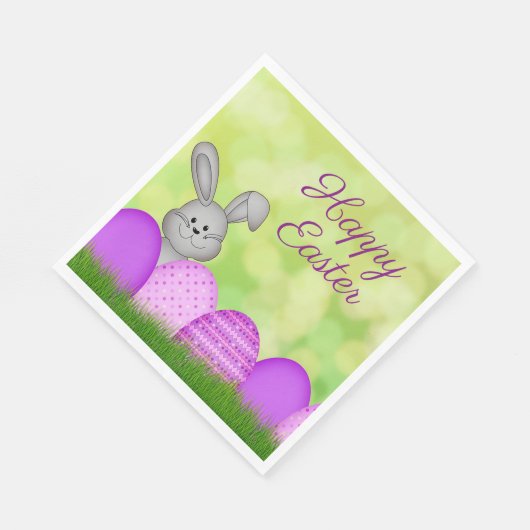 PaasBunny en eieren Servet (Hoek)