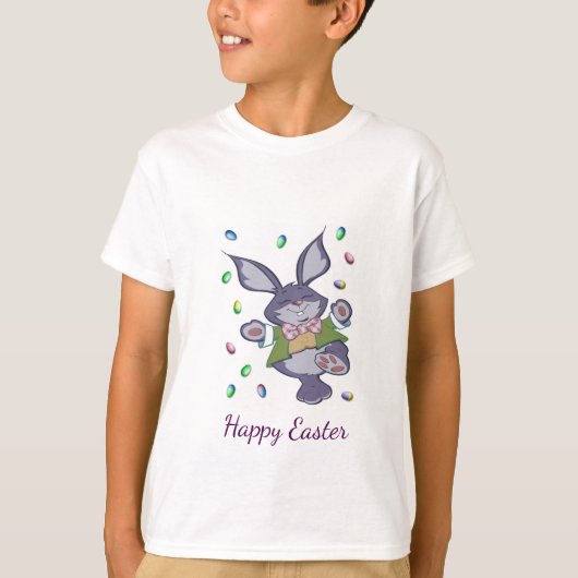 paasBunny en eieren T-shirt (Voorkant)