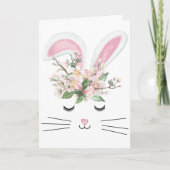 PaasBunny en Flowers Kaart (Voorkant)