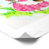 Paasbunny en Heddy Egel Poster (Hoek)