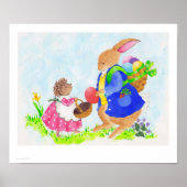 Paasbunny en Heddy Egel Poster (Voorkant)