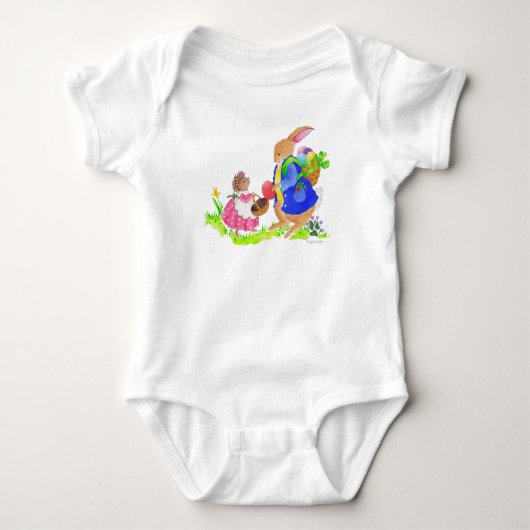 Paasbunny en Heddy Egel Romper (Voorkant)