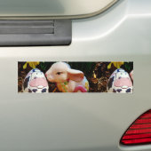 PaasBunny en koe-ei Bumpersticker (Op auto)