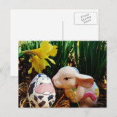 PaasBunny en koe-ei Feestdagenkaart (Voorkant / Achterkant)