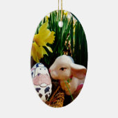 PaasBunny en koe-ei Keramisch Ornament (Rechts)