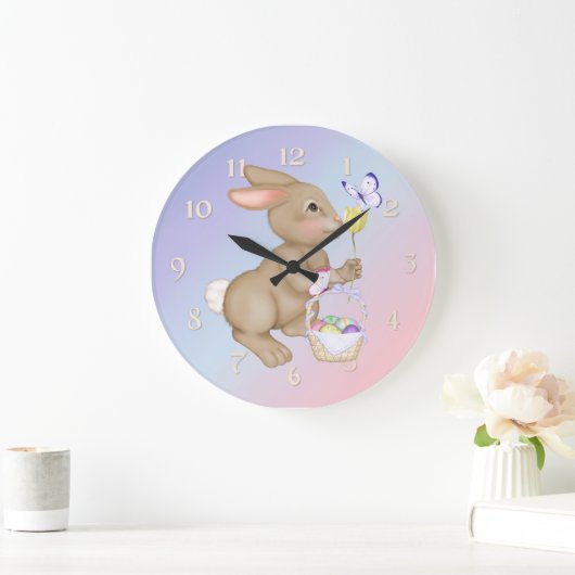 paasbunny en mandje grote klok (Huis)