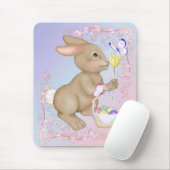 paasbunny en mandje muismat (Met muis)