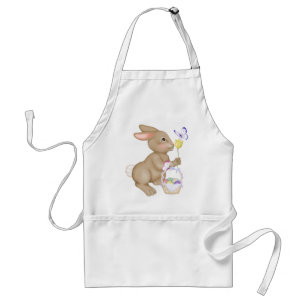 paasbunny en mandje standaard schort