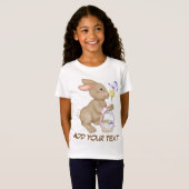 paasbunny en mandje t-shirt (Voorkant volledig)