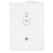 PaasBunny en paaseieren op paaskleuren (Achterkant)