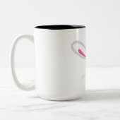 PaasBunny Face Tweekleurige Koffiemok (Links)