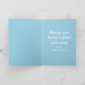 Paasbunny Feestdagen Kaart (Binnen)