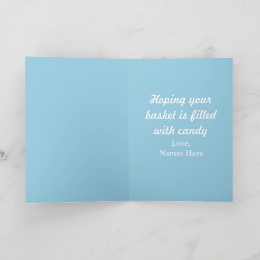 Paasbunny Feestdagen Kaart (Binnen)