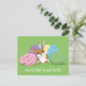 Paasbunny Feestdagenkaart (Staand voorkant)