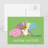 Paasbunny Feestdagenkaart (Voorkant / Achterkant)