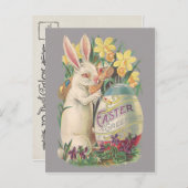  paasbunny feestdagenkaart (Voorkant / Achterkant)