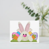 Paasbunny Feestdagenkaart (Staand voorkant)