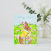 Paasbunny Feestdagenkaart (Staand voorkant)