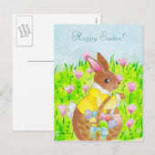 Paasbunny Feestdagenkaart (Voorkant / Achterkant)