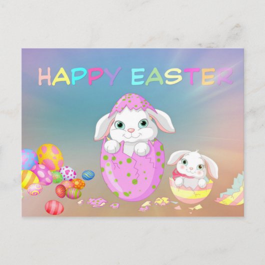 Paasbunny Feestdagenkaart (Voorkant)