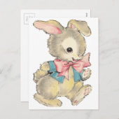  paasbunny feestdagenkaart (Voorkant / Achterkant)