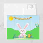 Paasbunny Feestdagenkaart (Voorkant / Achterkant)