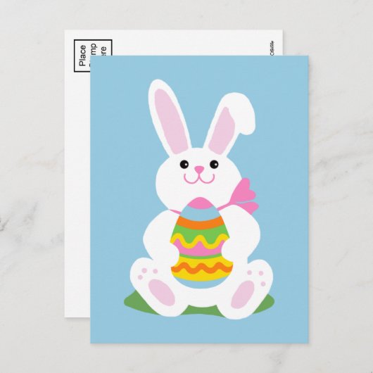 Paasbunny Feestdagenkaart (Voorkant / Achterkant)