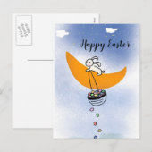 Paasbunny Feestdagenkaart (Voorkant / Achterkant)
