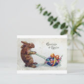 Paasbunny Feestdagenkaart (Staand voorkant)