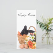 Paasbunny Feestdagenkaart (Staand voorkant)