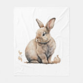 Paasbunny Fleece Deken (Voorkant)