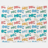 Paasbunny Fleece Deken (Voorkant (Horizontaal))