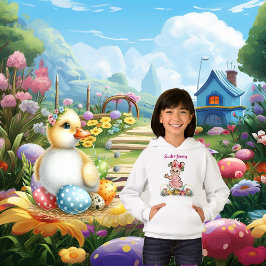 PaasBunny Floral Crown Wreath Chicks Waterverf