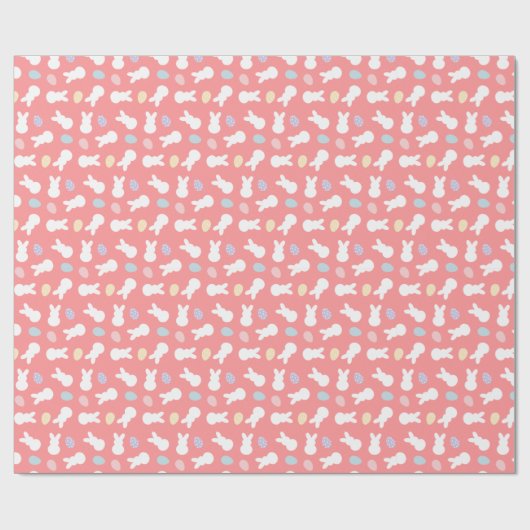 paasbunny, gedecorbeerd eipatroon cadeaupapier (Vlak)