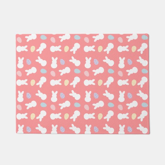 paasbunny, gedecorbeerd eipatroon deurmat (Voorkant)