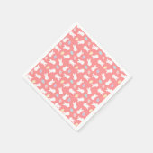 paasbunny, gedecorbeerd eipatroon servet (Hoek)