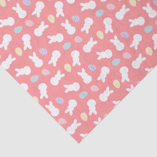 paasbunny, gedecorbeerd eipatroon tissuepapier (Detail)