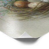 Paasbunny, gekleurd eimandje vergeet me foto afdruk (Hoek)