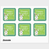 PaasBunny Gift Sticker & Labels (blauw groen) (Vel)