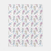 Paasbunny Gnome Patroon Fleece Deken (Voorkant)