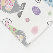 Paasbunny Gnome Patroon Fleece Deken (Hoek)